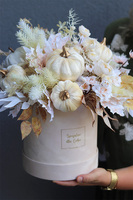 Nerite Jesienny Czas, welurowy flowerbox jesienny z dyniami