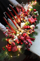 Moko Christmas Laos, adwentowy stroik świąteczny LED