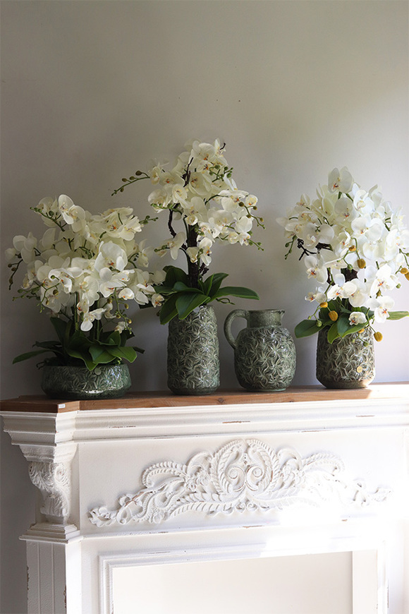 Nedila Tall, sztuczny storczyk w zielonej osłonce