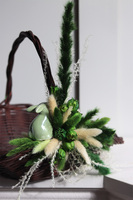 Folklore, dekorowany koszyczek wielkanocny