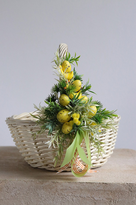 Yellona, dekorowany koszyczek wielkanocny