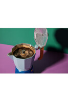 La Cafetière Venice, metalowa kawiarka, niebieska