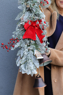 OD RĘKI Kraina Mrozu 2, girlanda świąteczna z dzwonkami LED, dł.100cm