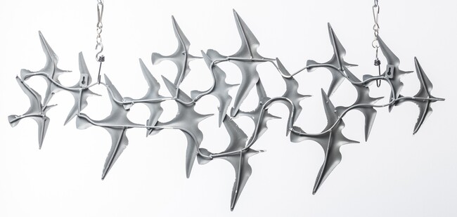 decor ścienny z mewami, Seagull, wym.44x94x1cm  