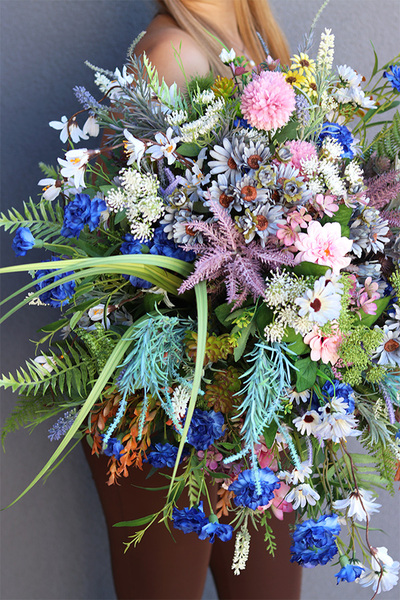 nagrobna dekoracja w osłonce, Polne Kwiaty 2