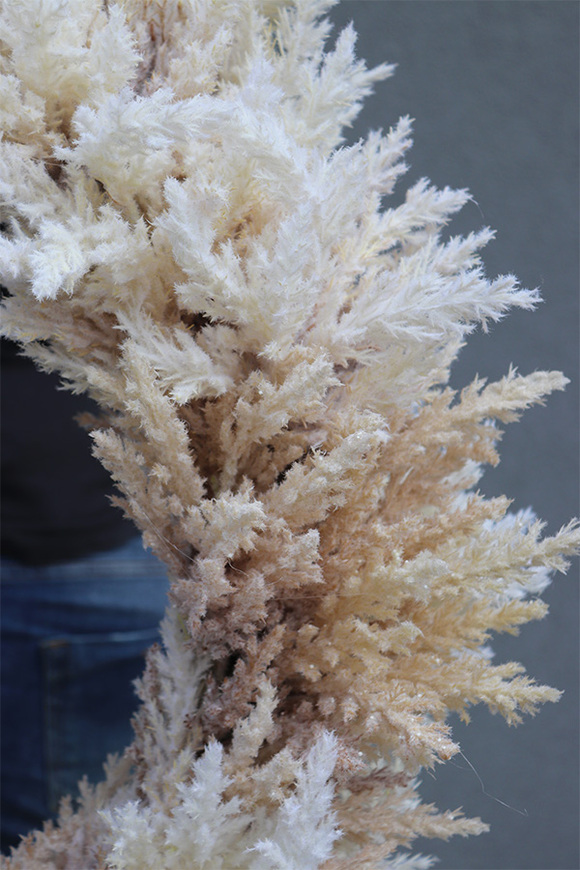 Boho Extra, duży wianek ze sztucznego suszu, śr.66cm  