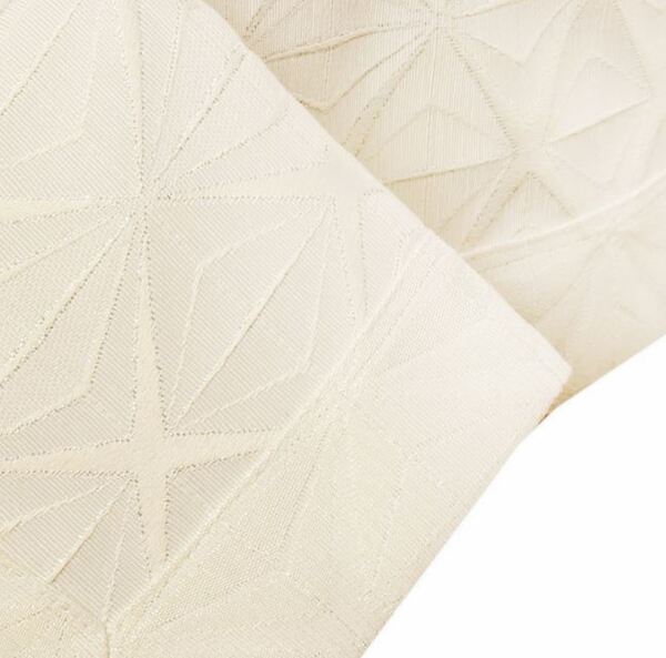 Rimmini, dwustronny obrus ze wzorem, kremowy, wym.85x85cm 