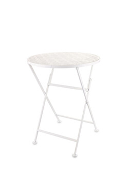 Garden Chic, metalowy stolik ogrodowy, wym.77x60x60cm