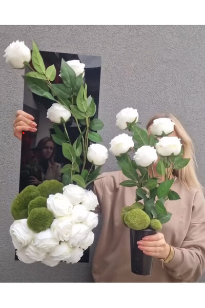 New Design Roses 2, nowoczesny bukiet nagrobny we wkładzie