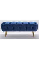 Buduar Blue, ławka z welurowym obiciem tendom.pl