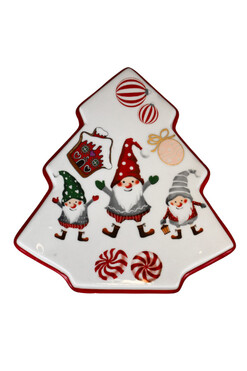 Homemade XMAS, ręcznie malowany pojemnik na ciastka H, wym.9x19x17cm