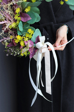 OD RĘKI Subtelle Renie, wianek na drzwi na obręczy, rozp.45cm