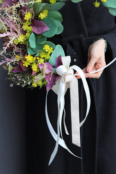 Subtelle Renie, wianek na drzwi na obręczy