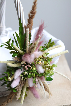 Easter, dekorowany koszyczek wielkanocny, wys.24cm 