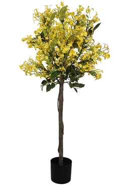 Wiciokrzew Żółty, sztuczna roślina drzewo w donicy, wys.120cm