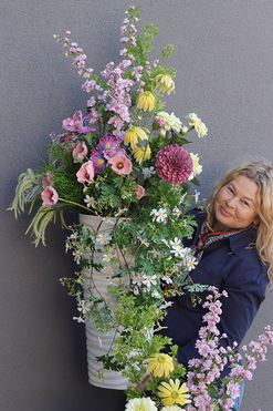 Spring Gizelle, podłogowa dekoracja kwiatowa, wys.127cm