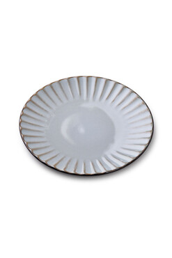 Bergamo Grey, porcelanowy talerz śniadaniowy, śr.20cm