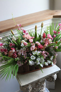 Refrada, wiosenna kompozycja w skrzynce, wym.36x82x43cm 