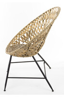 Boho Style, eleganckie krzesło z trzciny