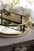 owalna lustrzana taca, Lux Villa Gold Glamour