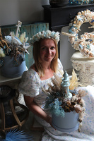 Nereida wianek na głowę z roślin stabilizowanych rozmiar uniwersalny Kolekcja Morskie Opowieści