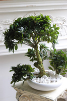 Bonsai Japan White, sztuczna roślina w donicy