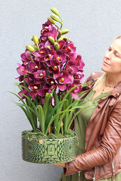 Kalite, nowoczesny sztuczny storczyk, wym.75cm