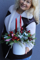 Święta w Domu, świąteczny stroik ze świecami