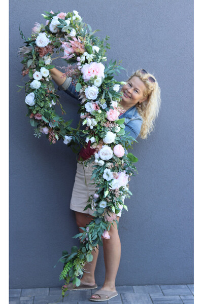 girlanda z wysokiej jakości sztucznych kwiatów, Andria