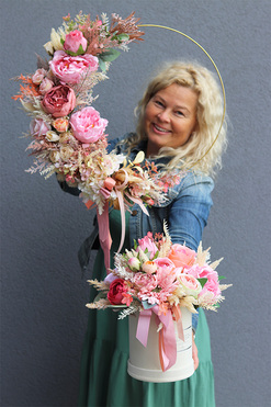 komplet dekoracji Różowa Poświata Subtelle