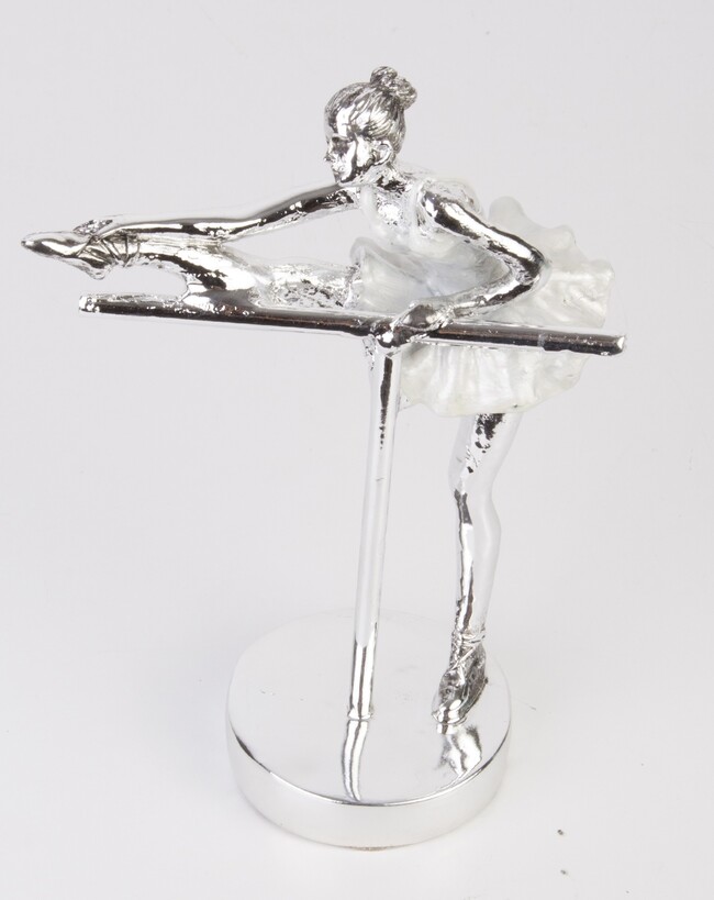 Od Ręki. Balerina Perle, figurka srebrna, wym.18.5x13.5x7 cm 