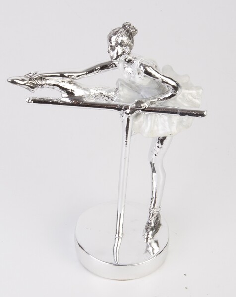 Od Ręki. Balerina Perle, figurka srebrna, wym.18.5x13.5x7 cm 