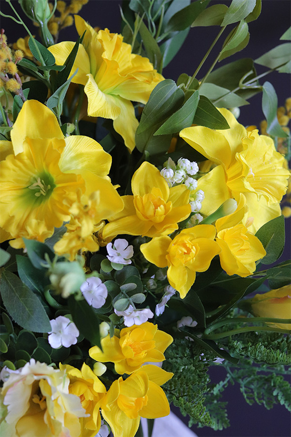 bukiet do wazonu Słoneczna Wiosna, sztuczne kwiaty