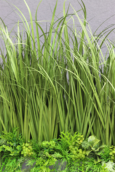 Balconera Agneso 2, ekskluzywna kompozycja z trawami w donicy, wys.70cm