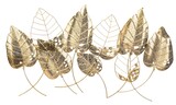 Golden Leaves, decor ścienny z liśćmi, wym. 65x118x3cm