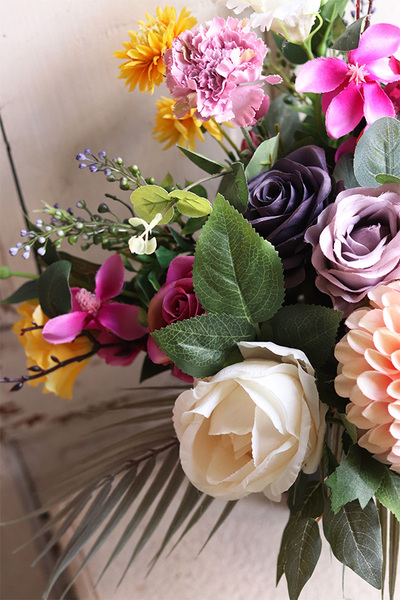 Wiosenne Wspomnienia, bukiet nagrobny, wys.59cm