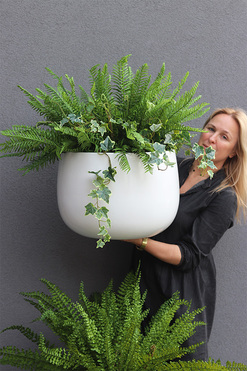 OD RĘKI Zielony Dom Walter, paproć w donicy fiberglass, wys.70cm