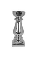 Silver, świecznik glamour B, wym.10x10x26cm