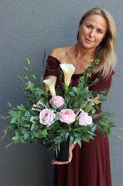 bukiet nagrobny Pastelle Roses, wym.45cm 