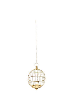 Bhuvi, klatka dekoracyjna metalowa wisząca, wym.110x29cm