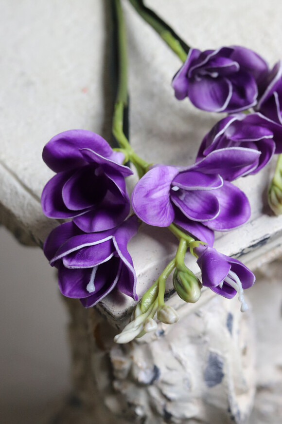 Frezje, gumowe sztuczne kwiaty	