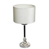 Tiny Silver, lampa stołowa, abażur biały, wys.51cm
