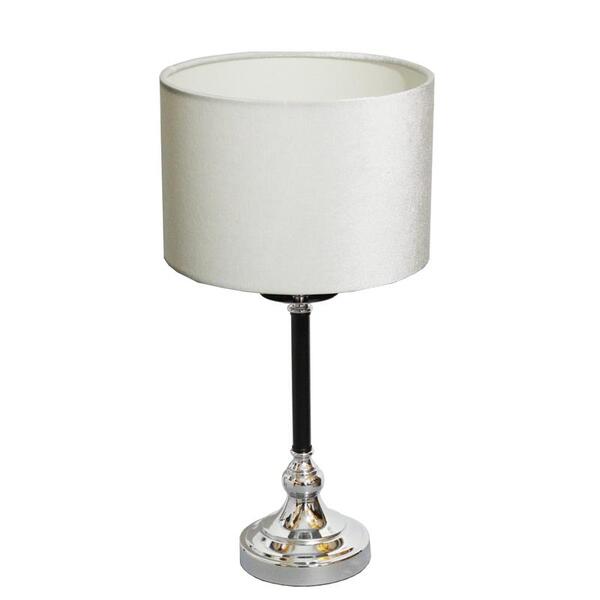 Tiny Silver, lampa stołowa, abażur biały, wys.51cm