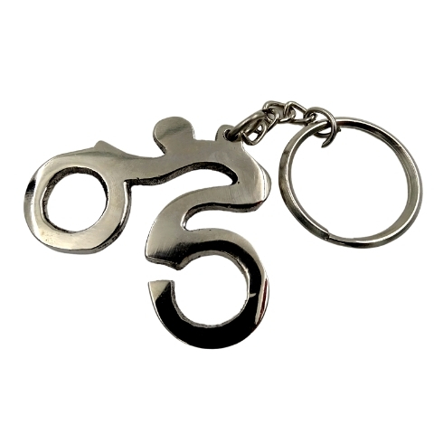 brelok metalowy - Rowerzysta, dł.10cm