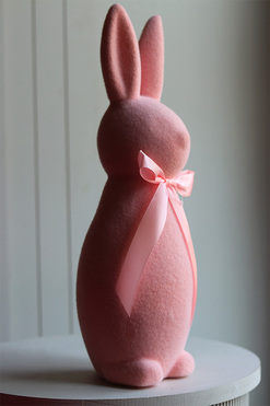OD RĘKI Bunny the Star, figurka wielkanocna zajączek, różowy, wys.41.5cm