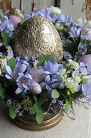 Lady Lilla, wielkanocny stroik na paterze