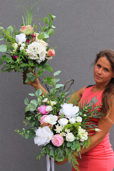 Kellla, bukiet nagrobny do wazonu