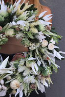  Free House, jesienny wianek z białymi dyniami, śr.55cm