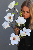 Magnolia Lux, sztuczny kwiat na gałązce