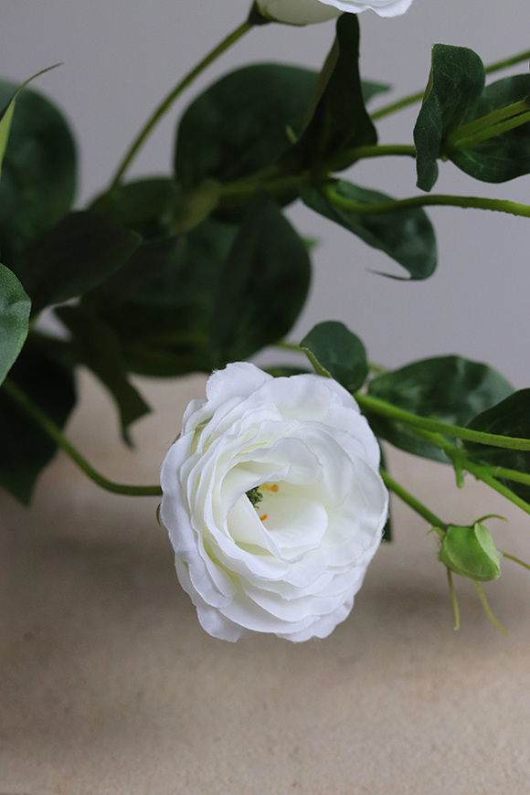 Eustoma White, gałązka sztucznej eustomy, 1szt. dł.75cm
